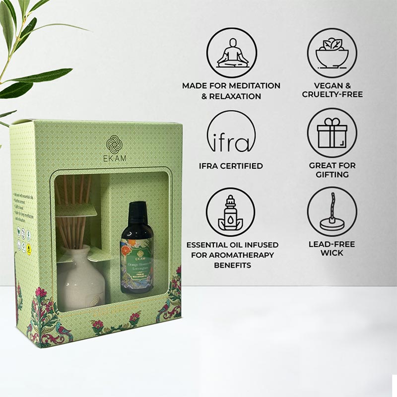 Orange Blossom & Lemongrass Reed Diffuser Set