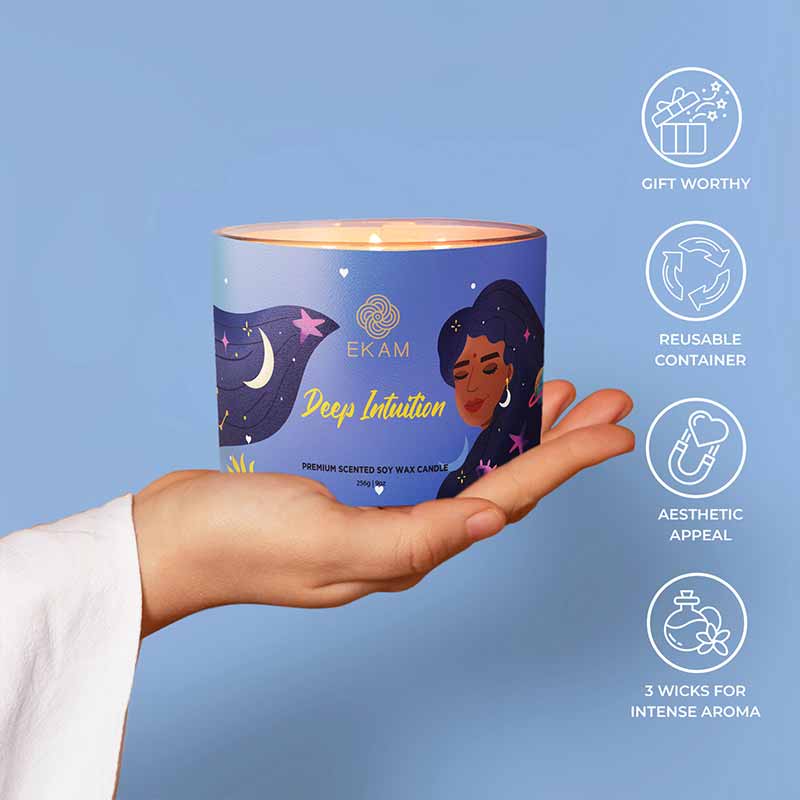 Deep Intuition Scented 3 Wick Candle