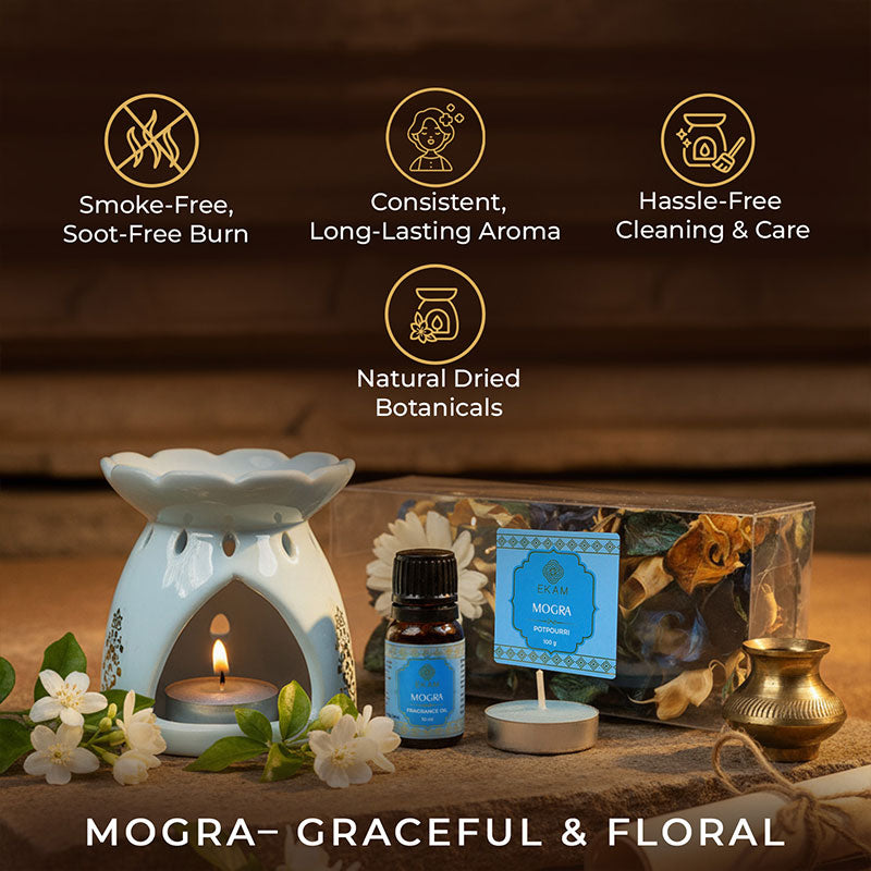 Mogra Scented Fragrance Gift Box | Festive Stone Palace Collection, 2025-26