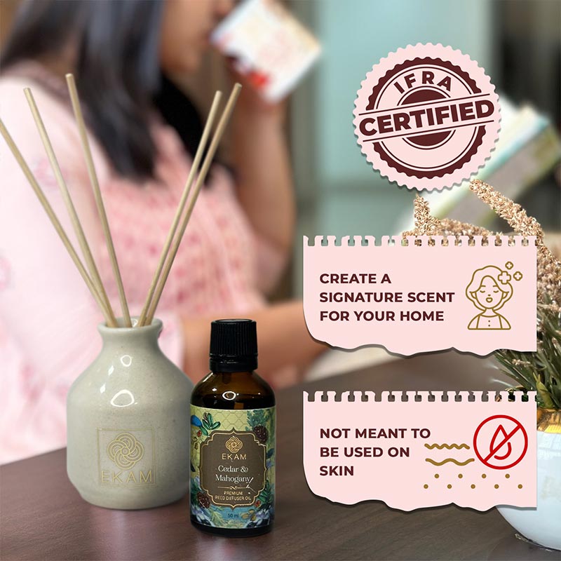 Cedar & Mahogany Reed Diffuser Gift Set