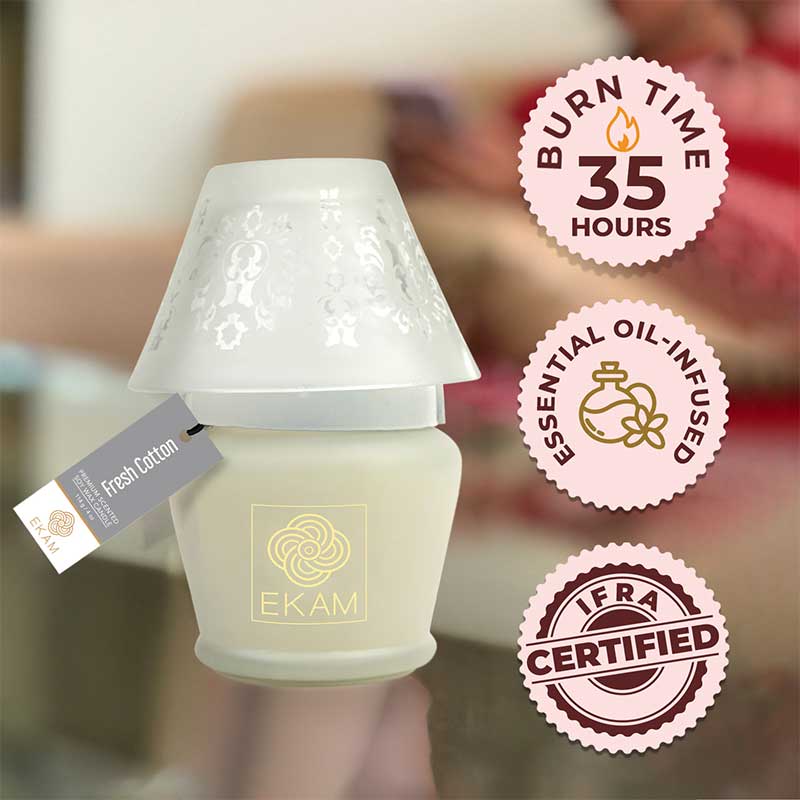 Fresh Cotton Lampshade Scented Candle