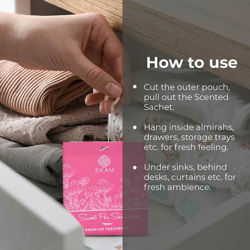 Sweet Pea Sensation Premium Freshener Sachet