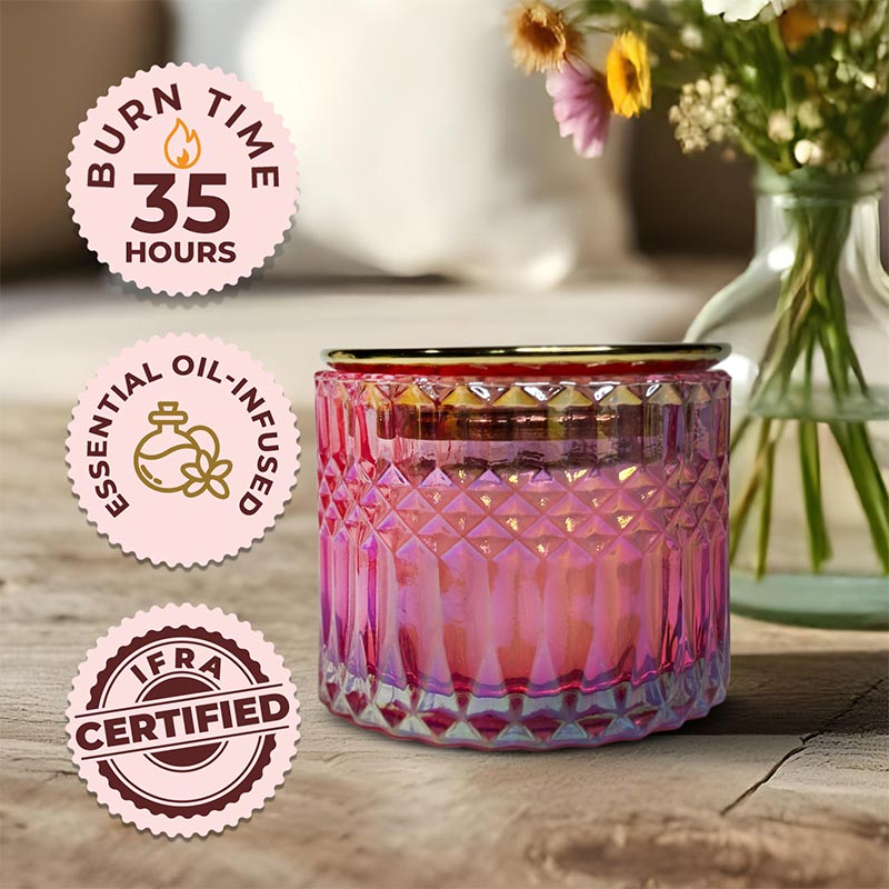 Moroccan Rose 3 Wick Luxe Candle