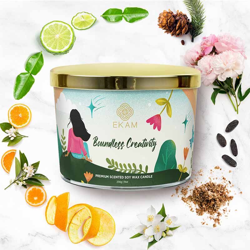 Boundless Creativity Scented 3 Wick Candle