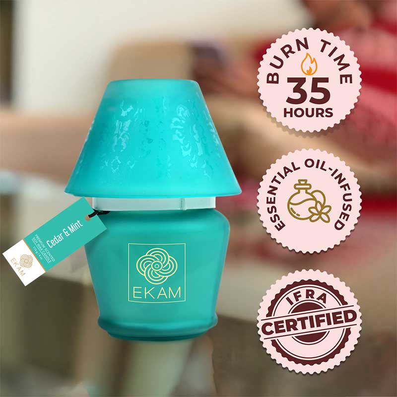 Cedar & Mint Lampshade Scented Candle
