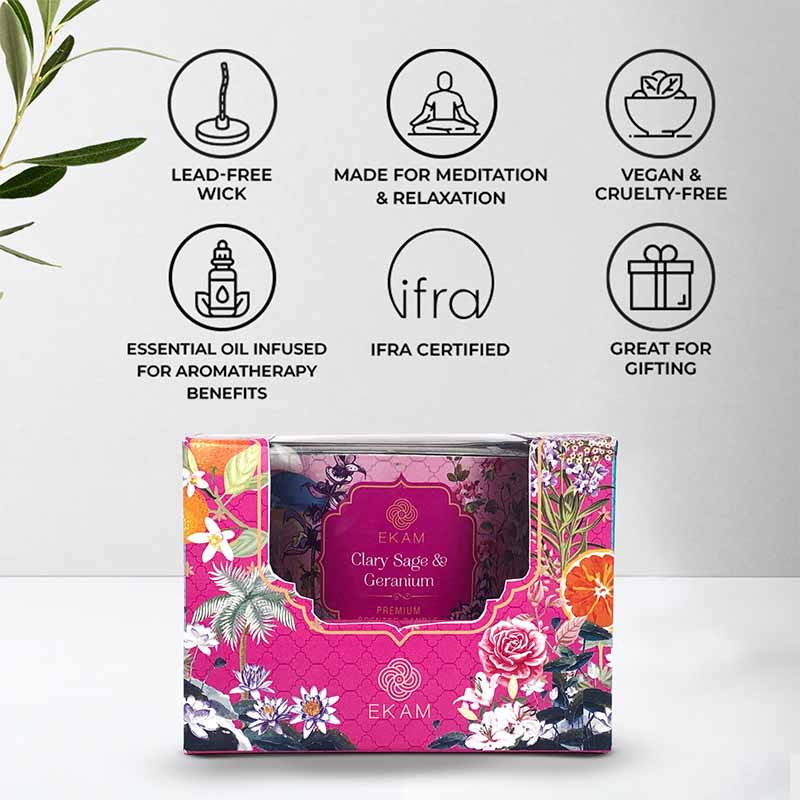 Clary Sage & Geranium 3 oz DT Bowl Scented Candle