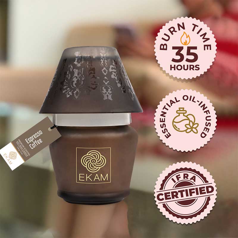 Espresso Coffee Lampshade Scented Candle