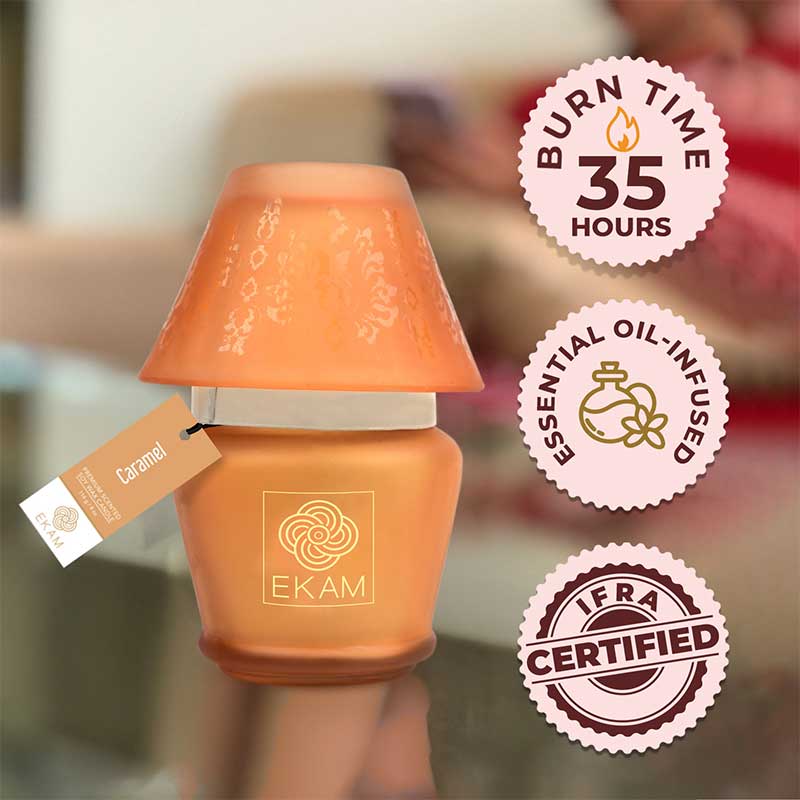 Caramel Lampshade Scented Candle