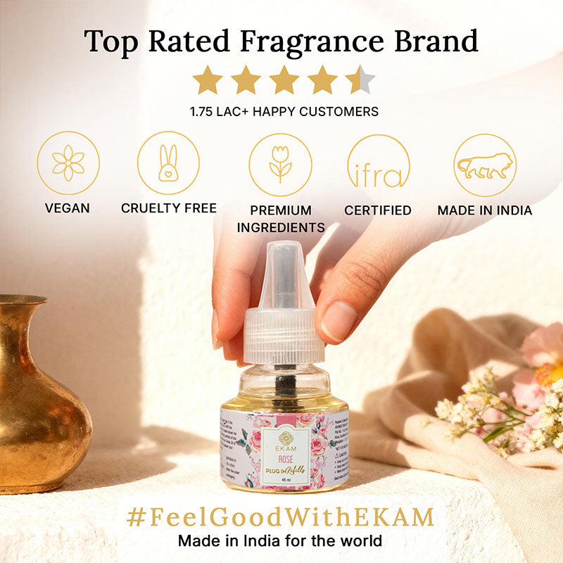 Rose Scented Air Freshener Plug-In Refill - 45 ML
