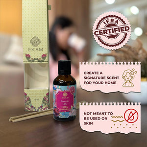 Rose & Lily Reed 50ml Reed Diffuser Refill Oil Gift Box