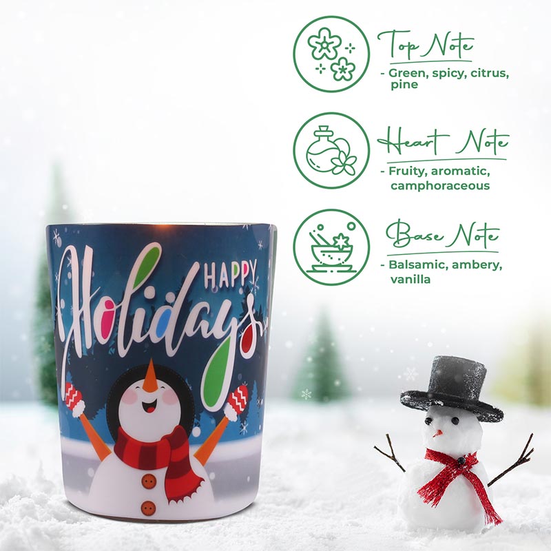 Happy Holidays 7 oz Jar Scented Candle