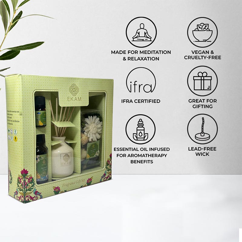 Jasmine & Freesia Reed Diffuser & Potpourri Gift Set