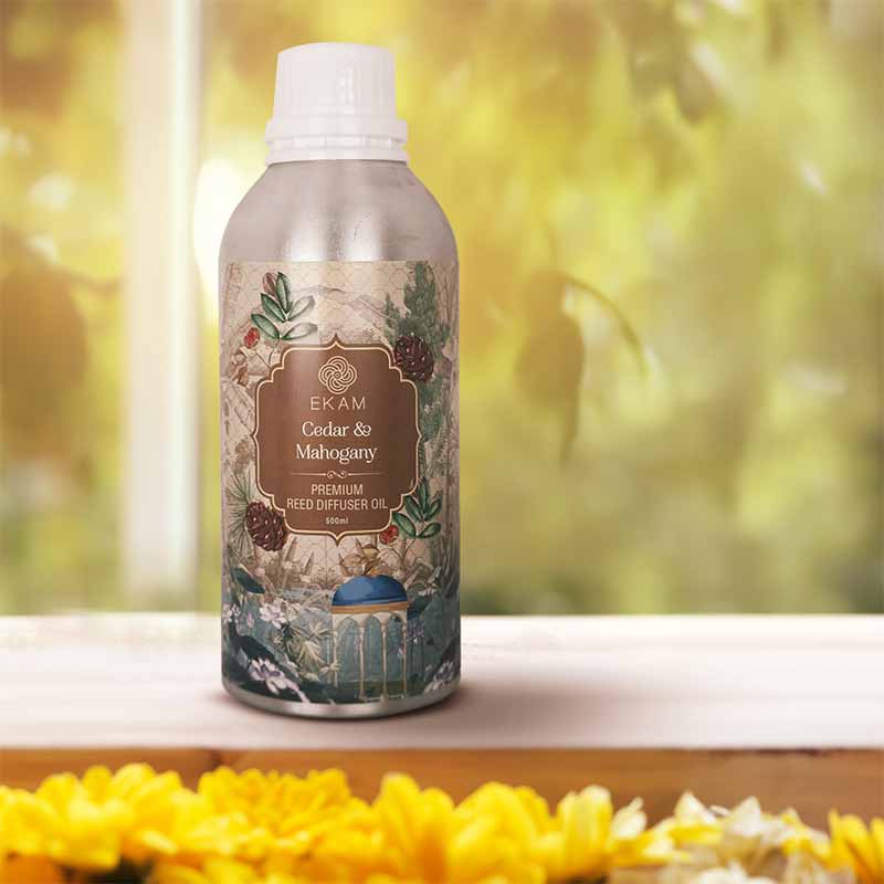 Cedar & Mahogany Reed Refill Oil, 500 ml