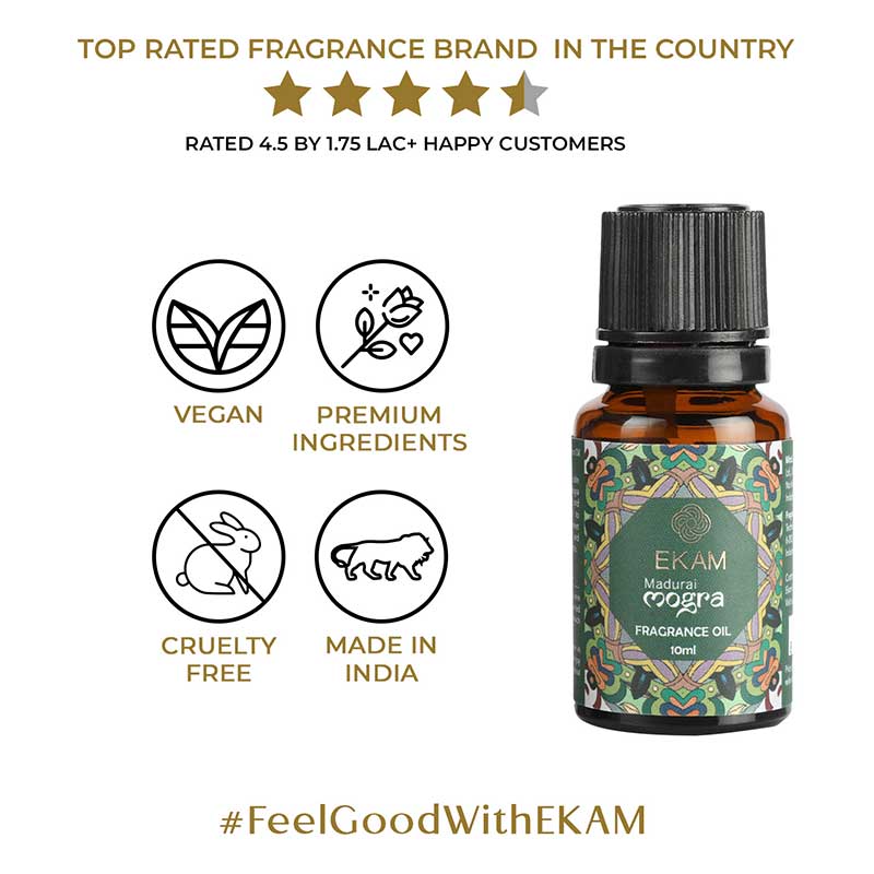 Madurai Mogra Fragrance Oil, 10ml