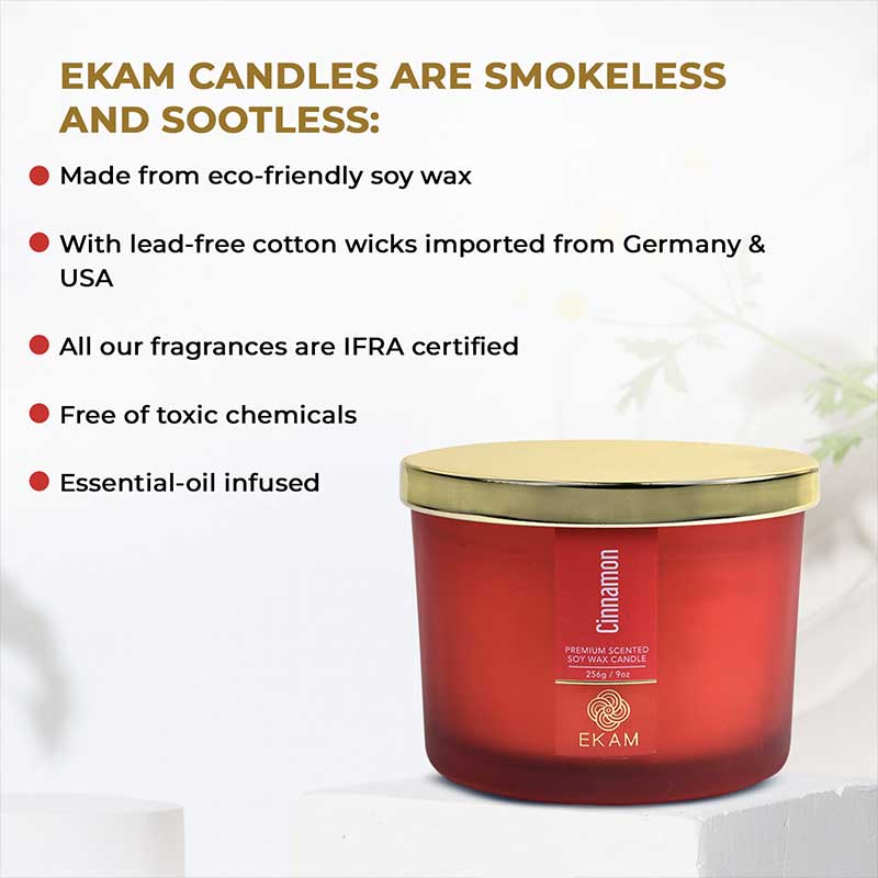 Cinnamon 3 Wick Scented Candle