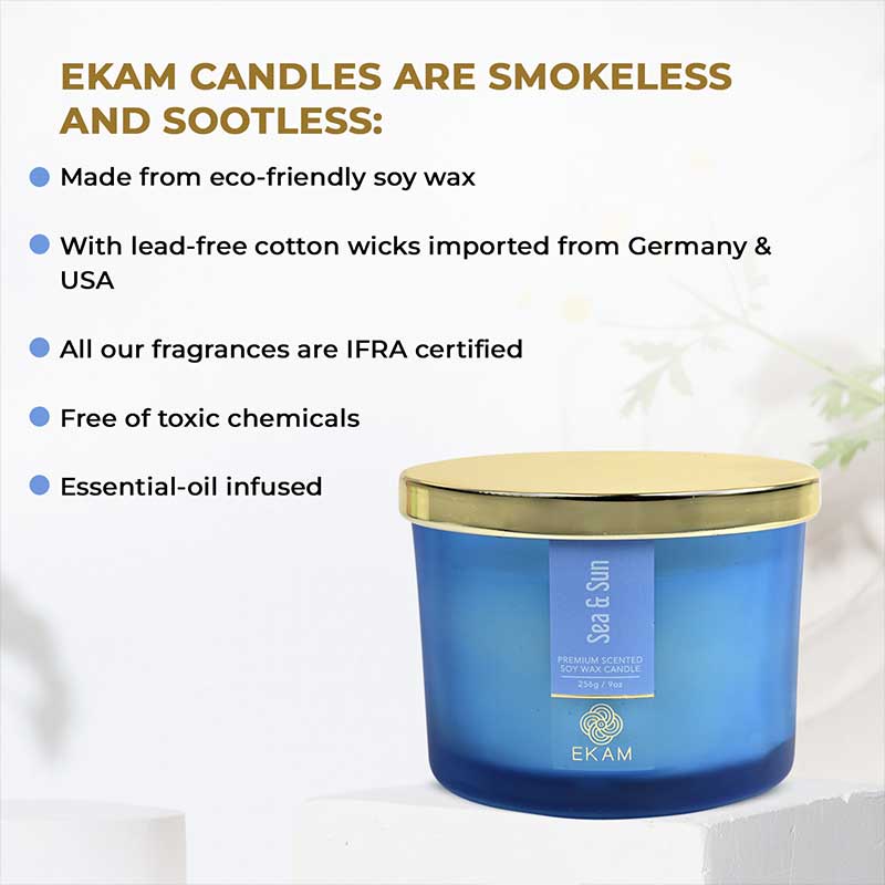 Sea & Sun 3 Wick Scented Candle