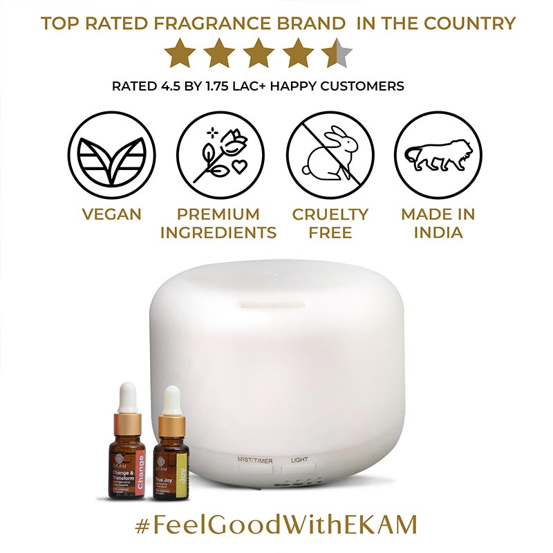 Aroma Diffuser - Model: YX-167 with Free True Joy and Change & Transform Wellness Oils