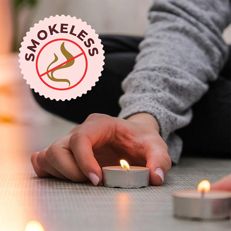 Pack of 50 Unscented Tea Light Scented Candles