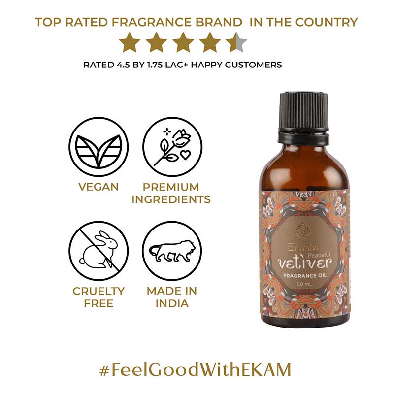 Peaceful Vetiver Fragrance Oil, 50ml