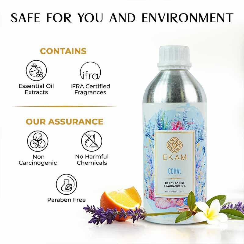 Coral Blue Ready To Use Fragrance Oil, 1 Litre