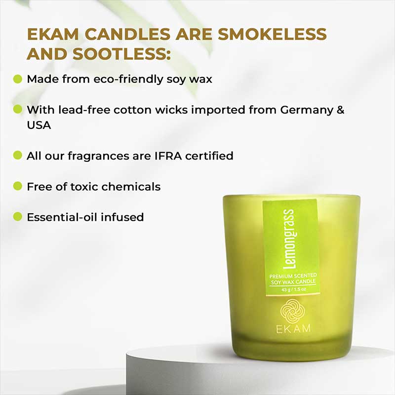 Lemongrass Shot Glass Scented Candle