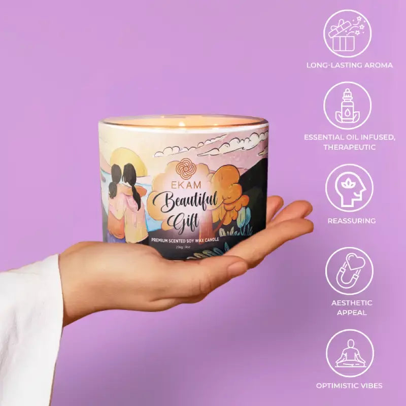 Beautiful Gift Scented 3 Wick Candle