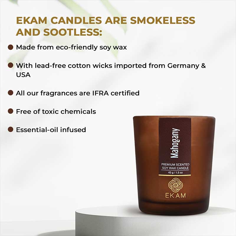 Mahogany Shot Glass Scented Candle