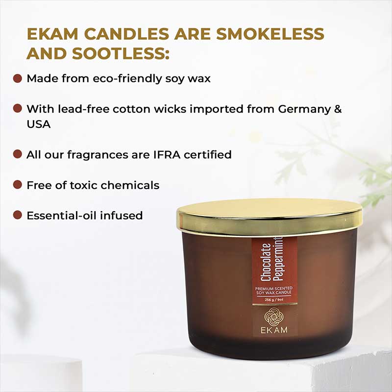 Chocolate Peppermint 3 Wick Scented Candle