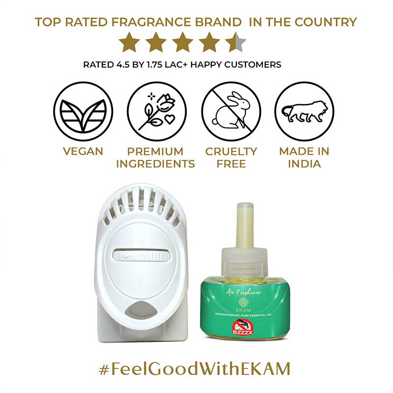 Bzzzx Mosquito Repellent Aromatherapy Plug In Kit for Protection from Mosquito Bites