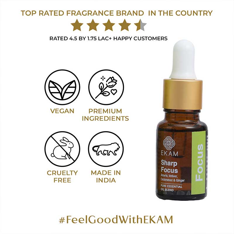 Sharp Focus Pure Essential Oil Blend, Aromatherapy Series