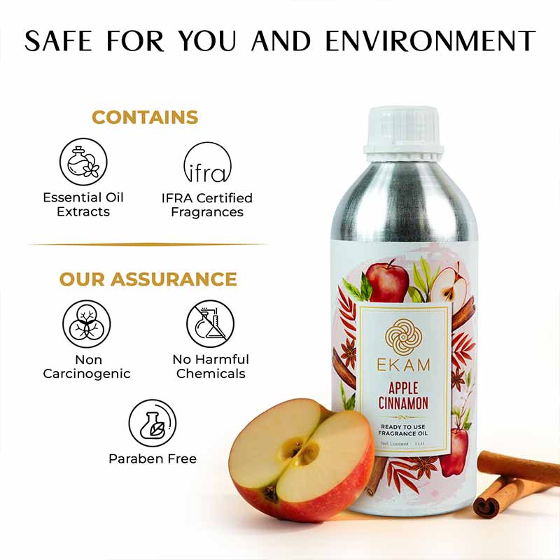 Apple Cinnamon Ready To Use Fragrance Oil, 1 Litre