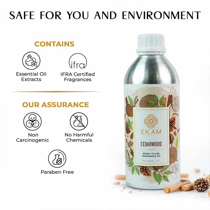Cedarwood Ready To Use Fragrance Oil, 1 Litre