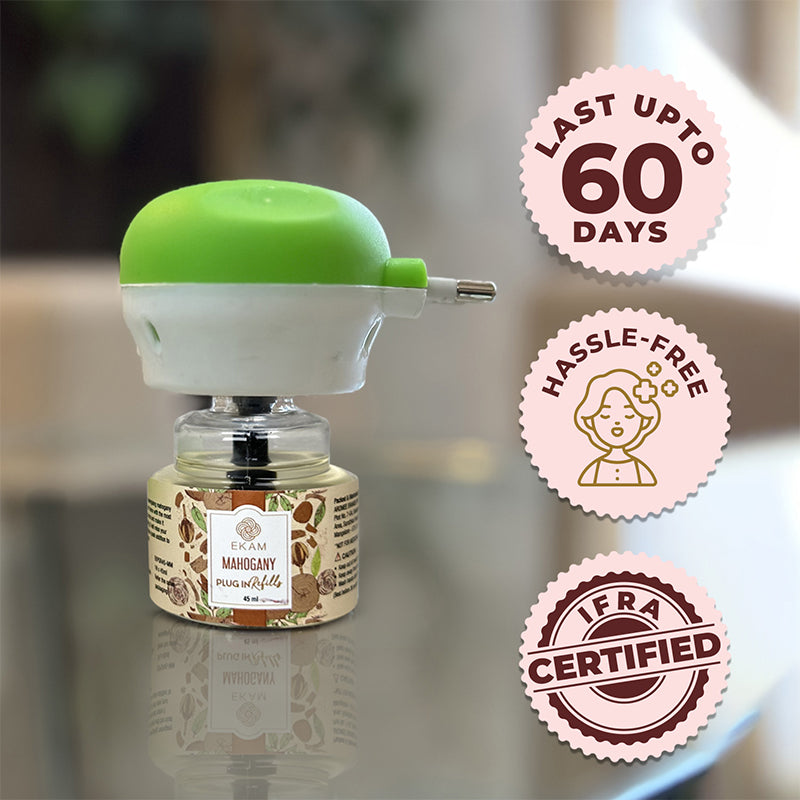 Pack of 3 Scented Air Freshener Plug-In Refill | Lavender, Mahogany & Ocean Dream | 45 ml Each