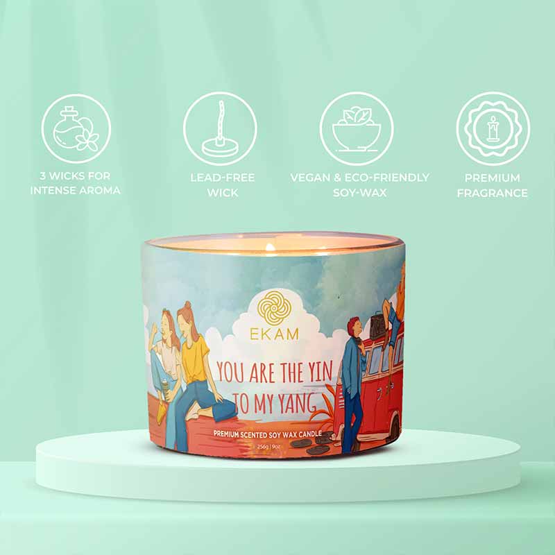 You are the Yin to my Yang Scented 3 Wick Candle