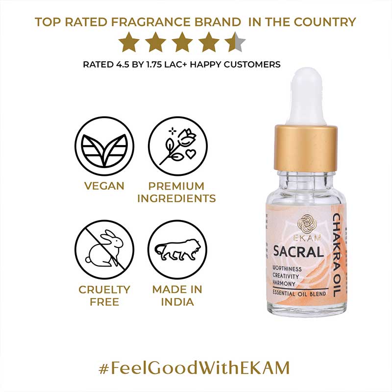 Sacral Chakra Diffuser Essential Oil Blend, Chakra Series