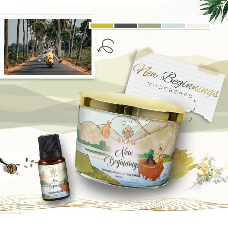 New Beginnings Scented 3 Wick Candle