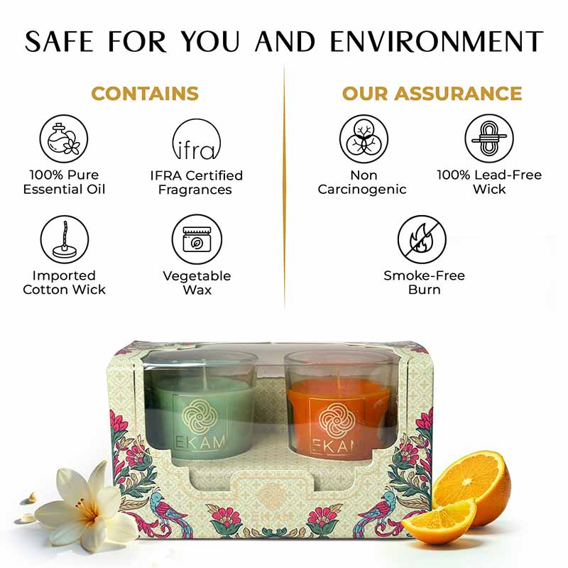 2 Pack Candle Gift Box |  Jasmine & Lime Mandarin