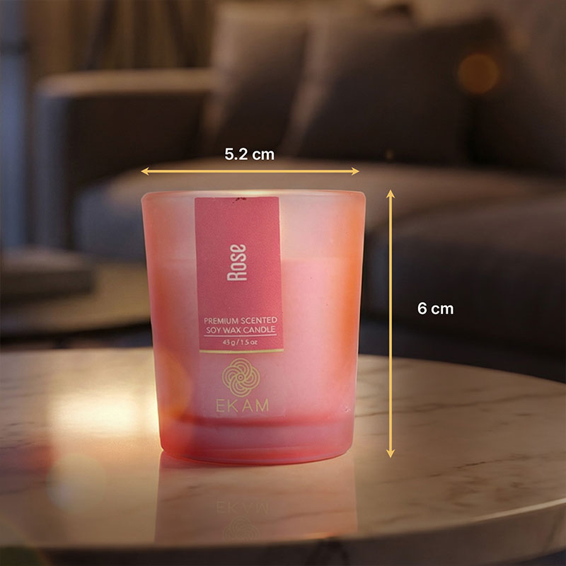 4 Pack Candles Gift Set| Temple bloom, Mahogany, Rose, Lemongrass
