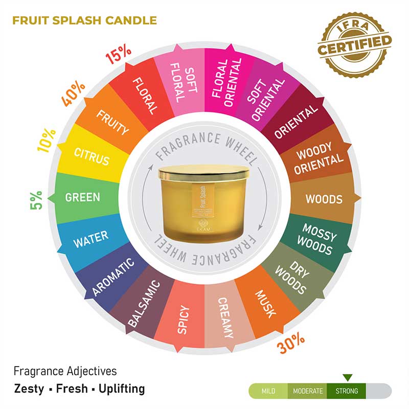 Fruit Splash 3 Wick Scented Candle