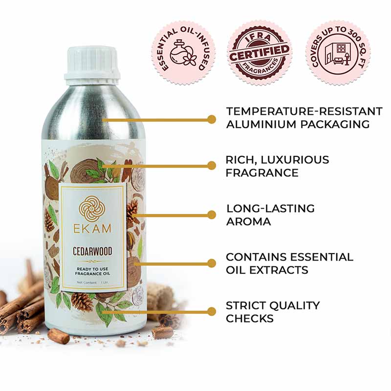 Cedarwood Ready To Use Fragrance Oil, 1 Litre