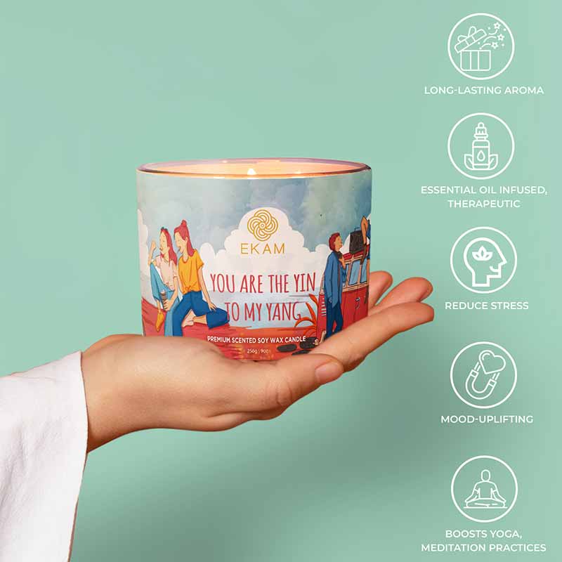 You are the Yin to my Yang Scented 3 Wick Candle