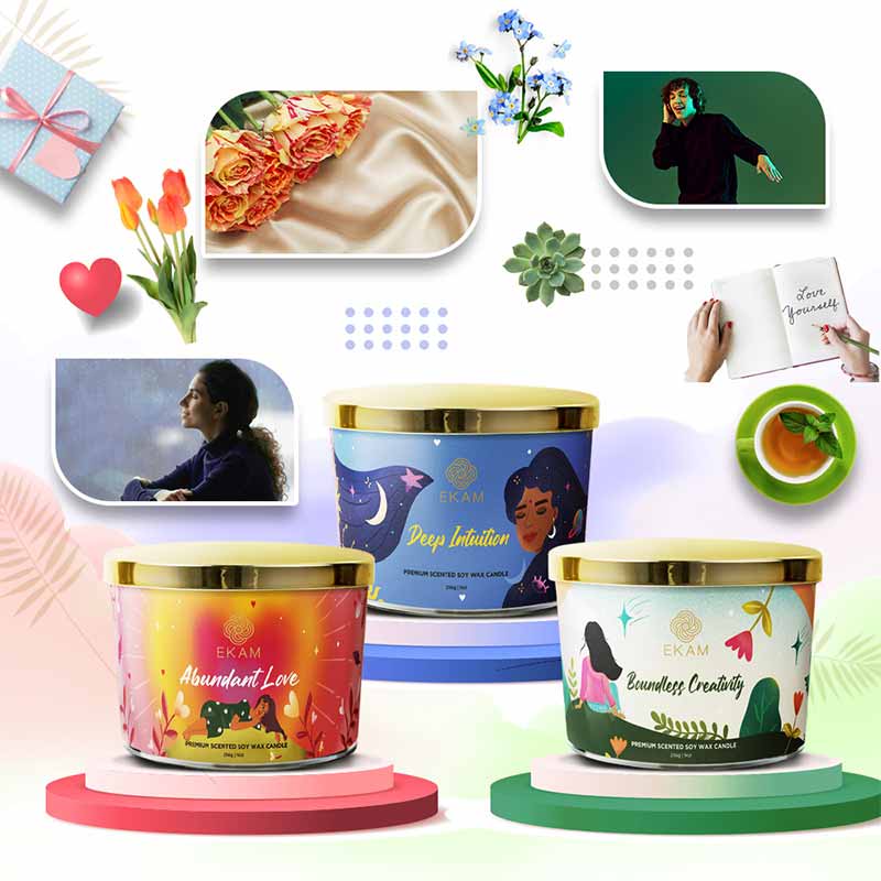 Boundless Creativity Scented 3 Wick Candle