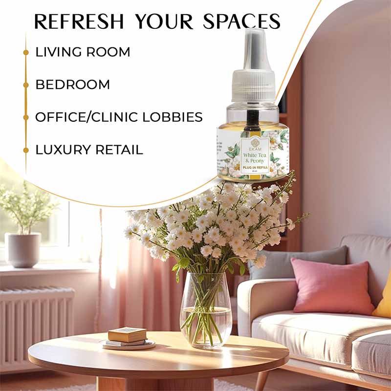 White Tea & Peony Plug In Air Freshener Refill| 45ml