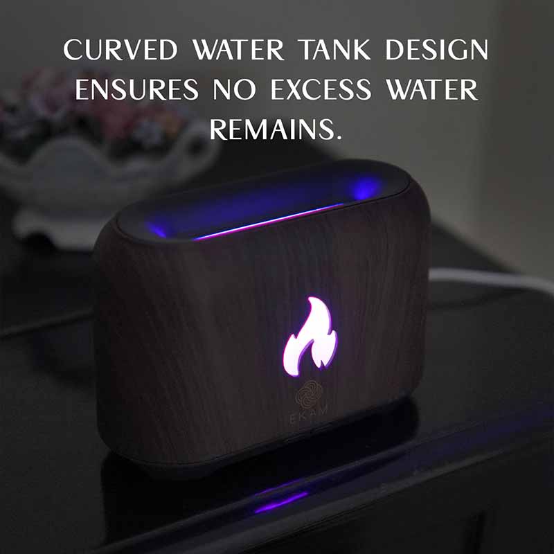 YX 1807 Dark Wood Flame Aroma Diffuser