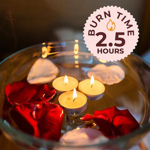 Pack of 6 Tea Light Scented Candles| Orange Blossom & Lemongrass | Ideal for Gifting, Décor| Gifting Pack