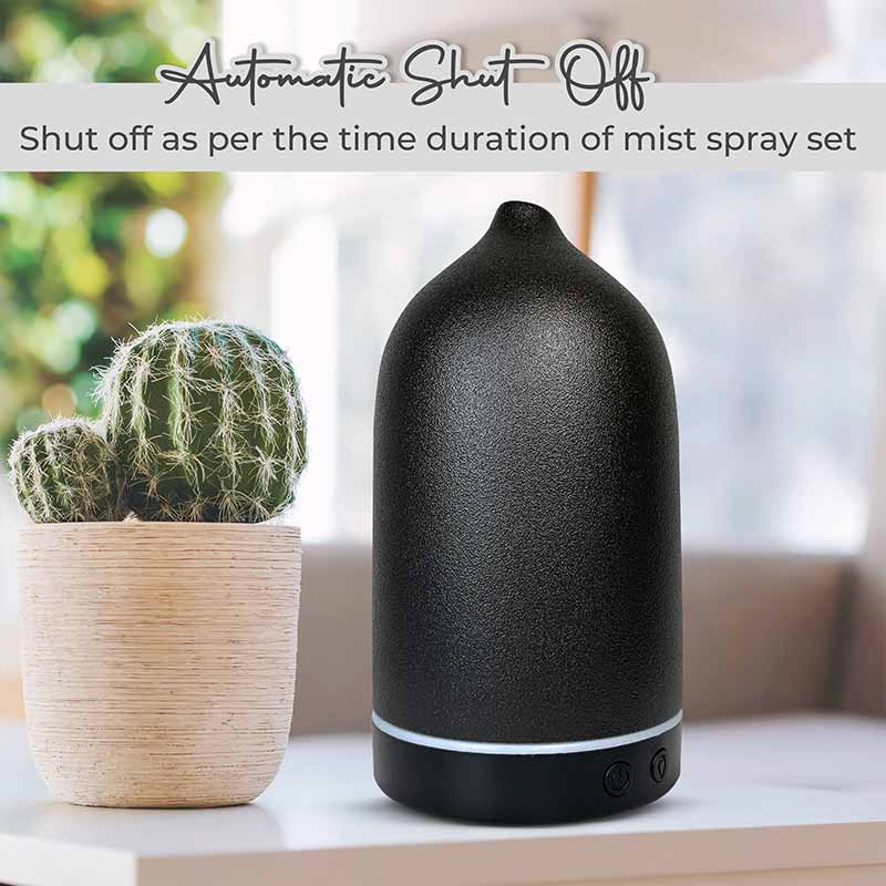 Aroma Diffuser YX-TC-202 Black with Be Calm and Inner Strength Wellness Oils