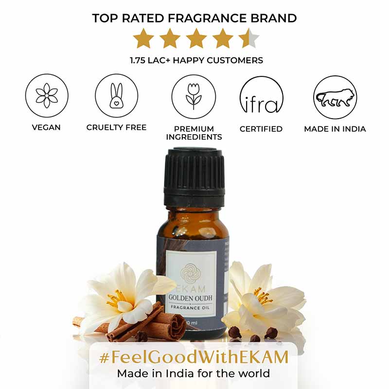 Golden Oudh Fragrance Oil, 10 ml