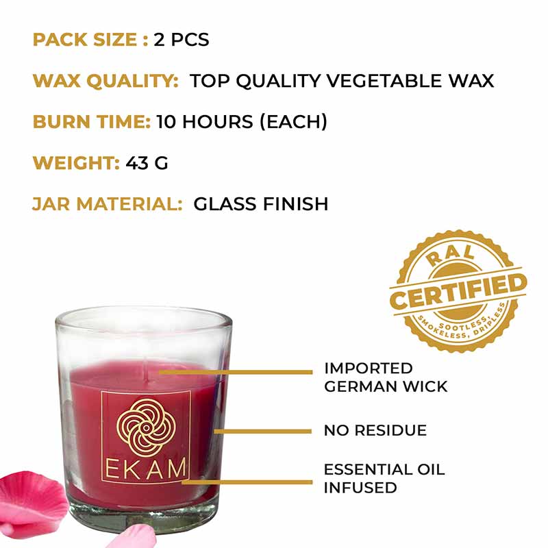 2 Pack Candle Gift Box |  Lavender & Rose