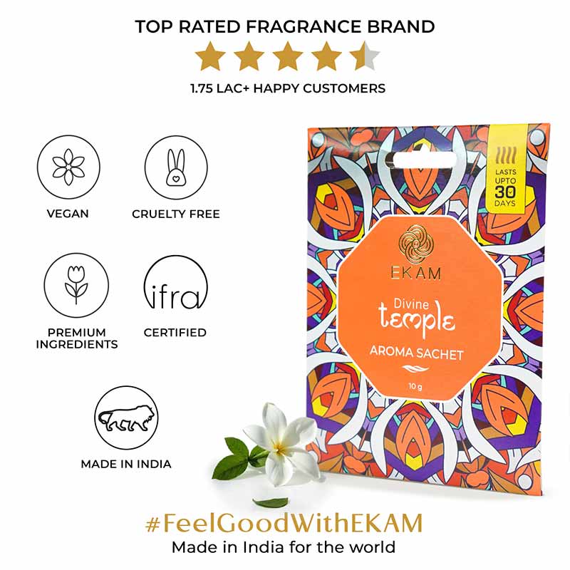 Combo Pack of 10 Divine Temple Scented Sachets