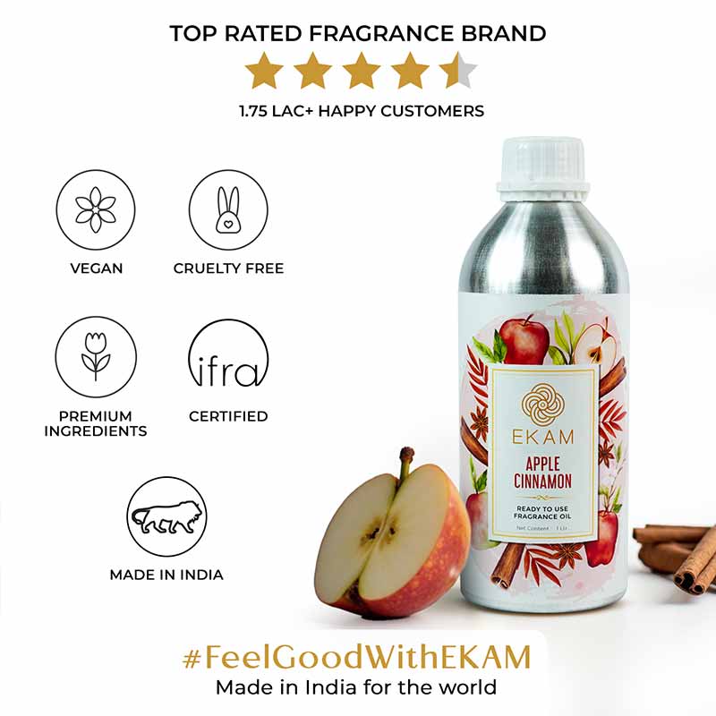 Apple Cinnamon Ready To Use Fragrance Oil, 1 Litre